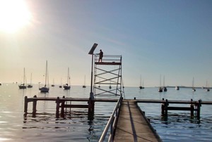 Scaffold Tool & Training Company Pic 2 - Scaffold project on Geelong pier