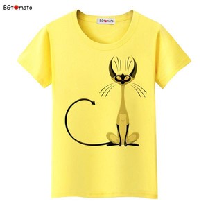 Meowii And Purr Pic 3 - Cat Tshirt Yellow