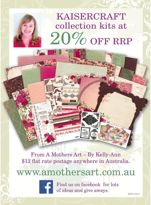 From A Mothers Art Scrapbook & Craft Supplies Pic 1 - We have THE BEST DEALS going on our Kaisercraft paper collection kits