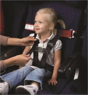 Little Gulliver Pic 1 - CARES harness in action Perfect when flying with young kids