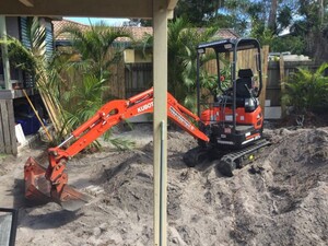 Diggermate Mini Excavator Hire Riverland Pic 3