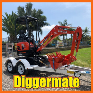 Diggermate Mini Excavator Hire Riverland Pic 4