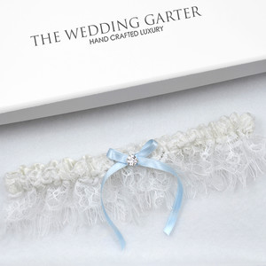 The Wedding Garter Pic 2 - blue wedding garter