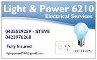 Light & Power 6210 Electrical Services Pic 2 - All works completed in a clean and timely manner by professionally qualified electricians