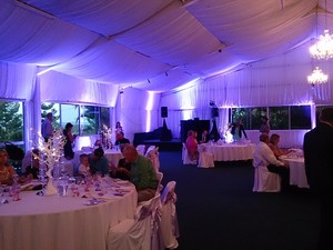 Elite Sounds Entertainment Pic 2 - Marquee lit up in Purple Theme