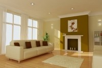 Colour Elegance Pic 2 - Lounge Room Interior Painting with Feature Wall