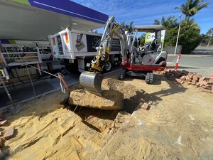 Able Mini Excavator Service Pic 3 - Removal old footing