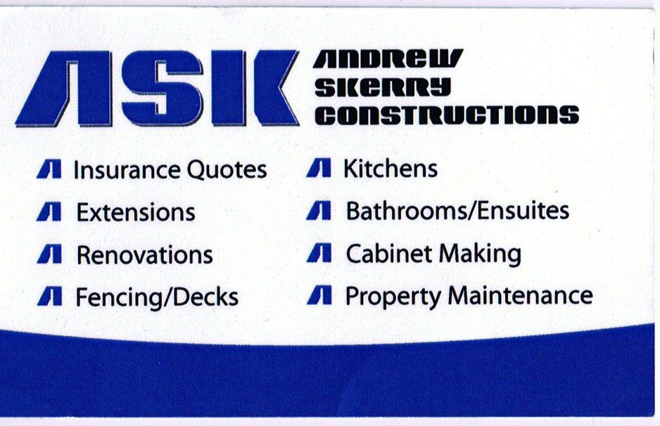 Ask Andrew Skerry Constructions Pic 1 - business card