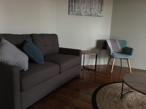 Revive Central Apartments Pic 4 - Luxury Queen 1 Bed Apartment Lounge Room