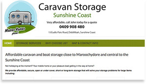 Eagle Web Design Pic 3 - Mobile responsive website for Caravan Storage Sunshine Coast