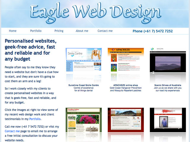 Eagle Web Design Pic 1 - Wed be delighted to work with you to solve your website problems