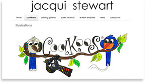 Eagle Web Design Pic 5 - Wordpress website showcasing Jacqui Stewart art and illustrations