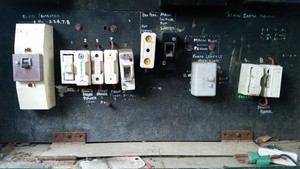 SEQ Connect Pic 4 - Switchboard upgrades including removal of asbestos panel and ceramic fuses