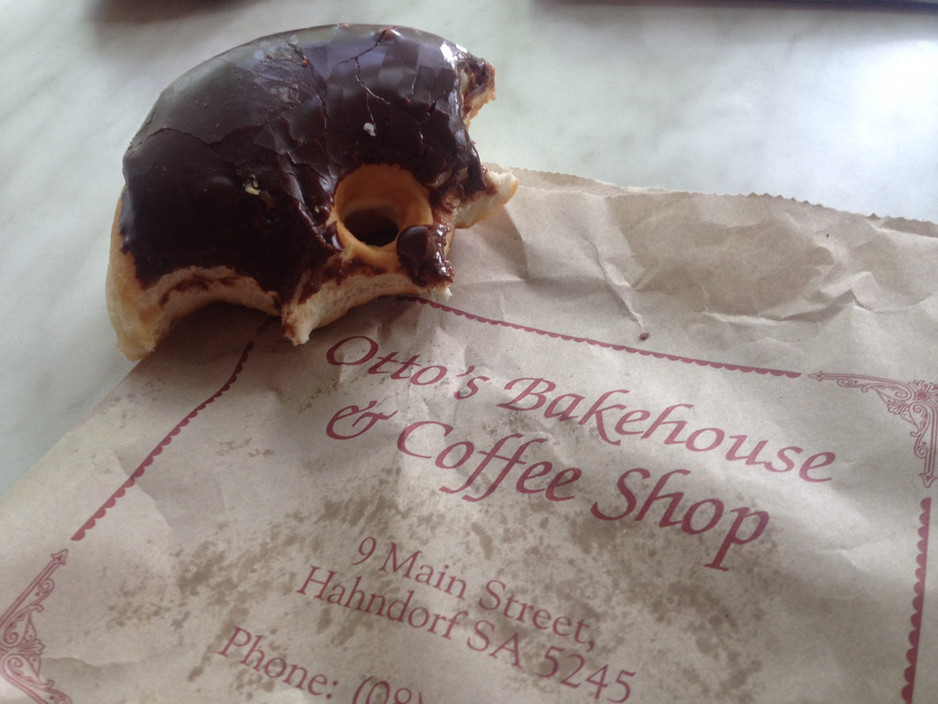 Otto's Bakery Pic 1 - I was lucky to catch this rare photo of a donut before it got gobbled up