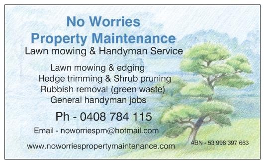 No Worries Property Maintenance Pic 1 - Yard Maintenance General Handyman Jobs