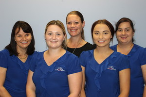 South Side Medical Pic 2 - Directors of first impressions Kath Practice Manager Megan Hayley Amy and Renae