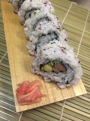 Japanese Nights at Blue Parrot Pic 5 - Salmon Avocado Sushi Roll Specials menu