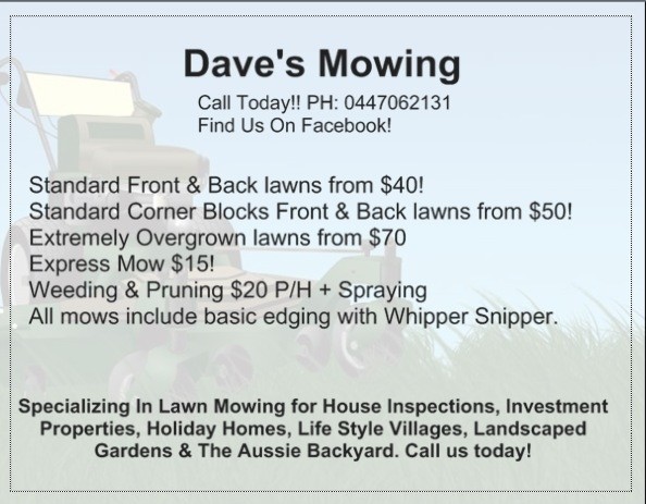 Dave's Mowing Port Lincoln Pic 1