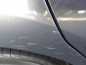 www.easySHINE.com.au Pic 3 - Before photo displays a combination of scuff and scratch marks that client requested to be removed