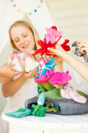 Rainbows and Clover Pic 5 - Beautiful felt toys for imaginary play Waldorf inspired Fairy cave fairies dragons dragon dens