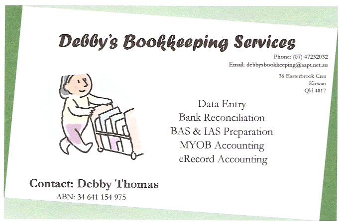 Debby's Bookkeeping Service Pic 1 - the friendly bookie