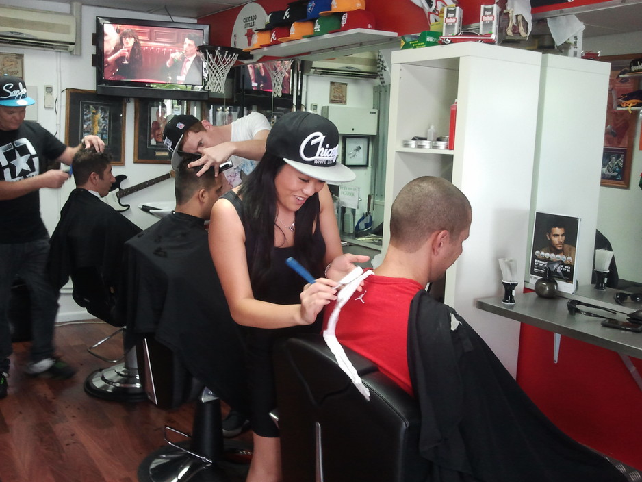 speed razor barbershop Pic 1 - The team JennyJustin and Neil