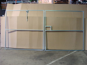 Enolam Pty Ltd Pic 5 - Steel Gate Frames complete with hinges latch and dropbolt