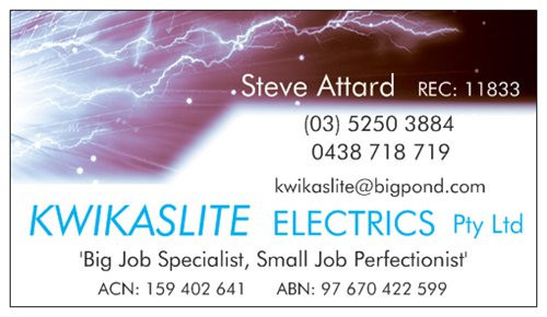 Kwikaslite Electrics Pty Ltd Pic 2 - Add a caption