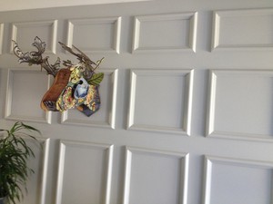 On the Ball Electrical and Property Services Pic 3 - Timber panel feature wall