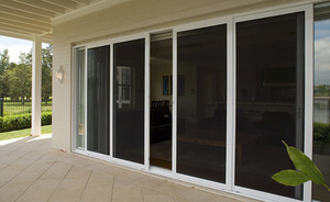 Flyscreens and Security Doors Pic 5 - Double sliding Stacker doors