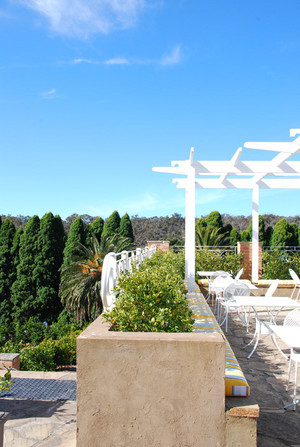 Farm Vigano Pic 2 - Outside on the terrace on a beautiful sunny day