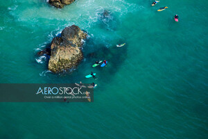 AeroStock Pic 4 - This aerial image of surfers is available for purchase in high resolution at wwwaerostockcomau Copyright protected AeroStock all rights reserved