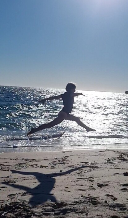 In 2 Dance Pic 1 - Beach practice