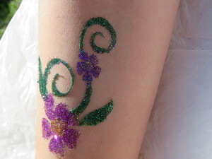 ManyFacesFacepainting Pic 3 - Glitter tattoos Price starts at 80 per hour