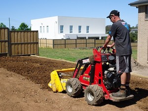 Mark's Dingo Hire Windsor Pic 3 - Turf Preparation