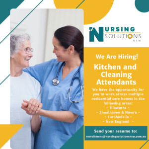 Nursing Solutions Group Pic 2 - Now Hiring Kitchen Cleaning Attendants in ALL locations