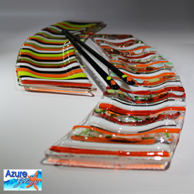 Azure Glass Pic 4 - Glass sushi cresent sets