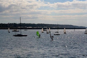 Port Vincent Foreshore Caravan Park Pic 3 - Water sports on the front beach