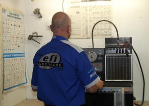 EFI Hardware Sydney Pic 3 - Cleaning and Flow Testing Injectors