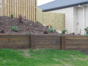 Fences R Us Pic 3 - Small retaining wall