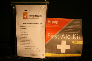 Travel Health Plus Pic 2 - A variety of healthy travel products kept onsite