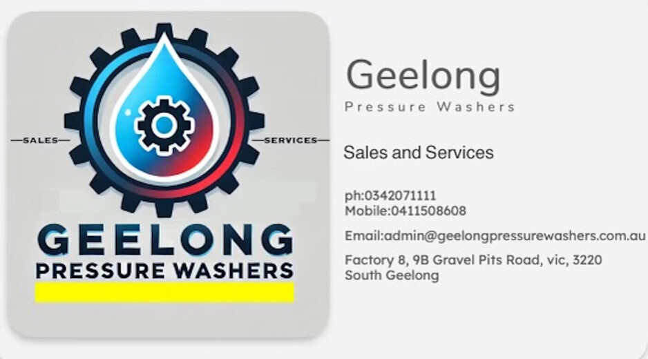 GEELONG PRESSURE WASHERS PTY LTD Pic 1