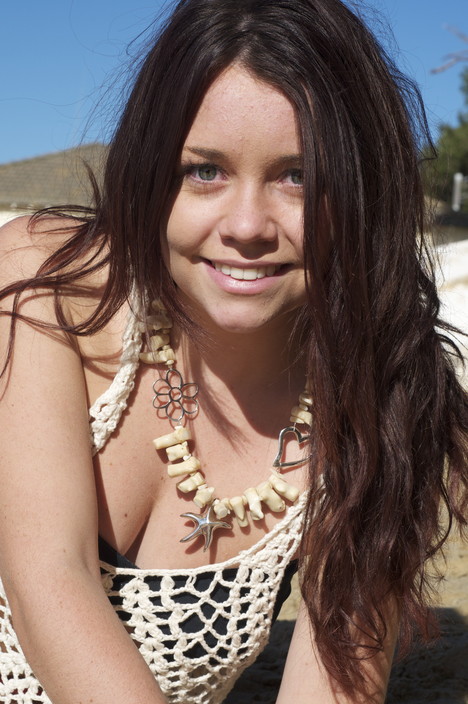 Darrell Sumpter Jewellery Pic 1 - Corfu collection Coral necklace with sterling silver charms