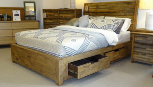 Forty Winks Pic 3 - Tuscanspring collection is exclusive to Forty Winks Certified 100 recycled natural wood Available in Queen King sizes On display in our Forty Winks Crows Nest store