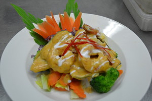 Bangkok Rose Thai Restaurant Pic 4 - Choo Chee Prawns at Bangkok Rose Thai Restaurant