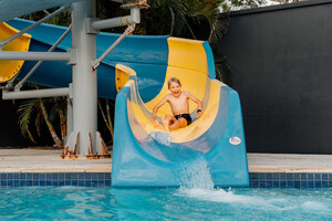 Nobby Beach Holiday Village Pic 2 - Dare to be adventurous and conquer our epic 35m MEGA waterslide an exhilarating thrill awaits