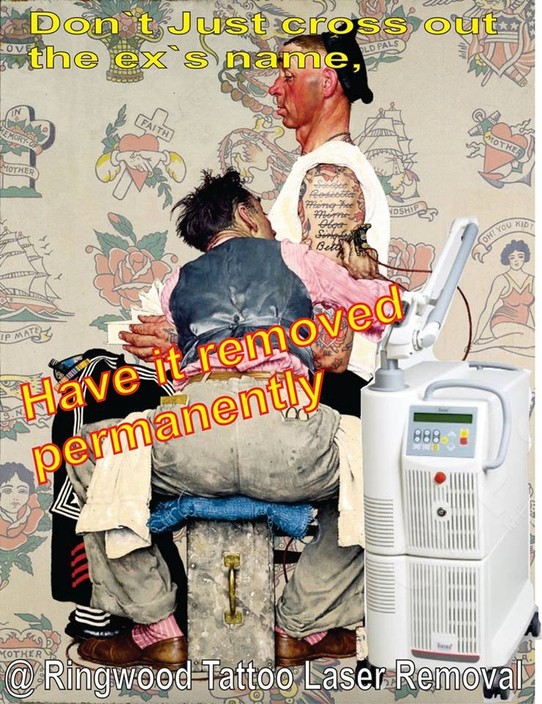 Ringwood Tattooing & Body Piercing & Tattoo Removal Pic 1 - We do laser tattoo removal as well