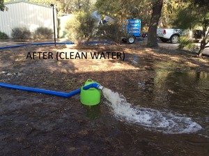 Water Tank Cleaning Pic 2 - Water after tank cleaning