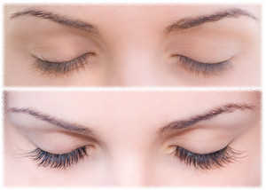 Brighteyes Lash Extensions Pic 2 - Before and After Glam Set of LAshes