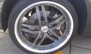 Newcastle Mobile Brake Specialists Pic 3 - Front Slotted Disc Rotor Machine FG Falcon